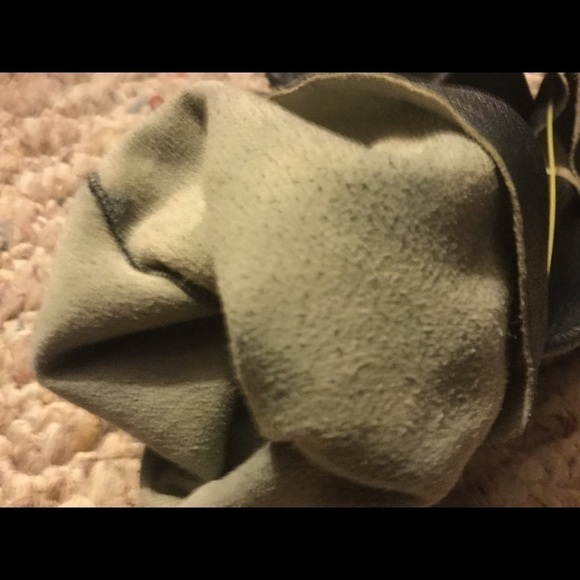 Michel SWISS Leather Navy Blue Gloves Size 6 EUC - Picture 4 of 8